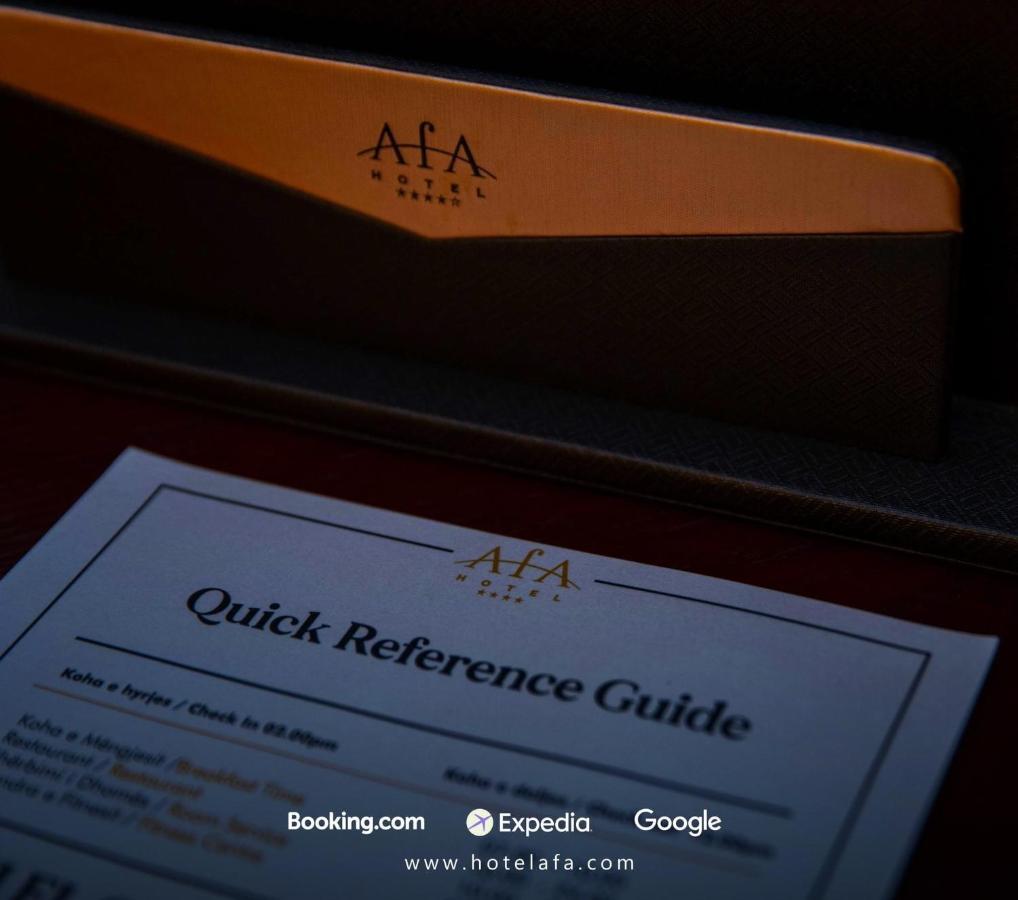 Hotel Afa Prishtinë Ngoại thất bức ảnh
